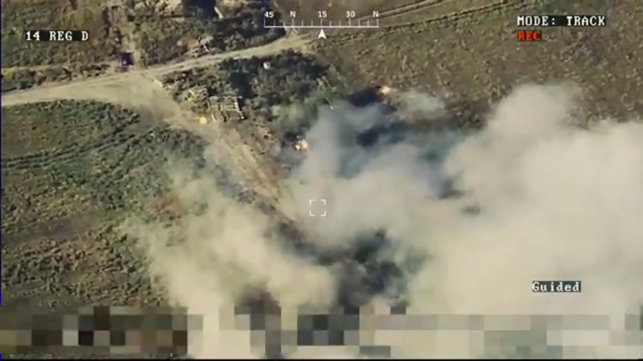 Destruction of the enemy BM-21 "Grad" by the 14th Regiment of UAVs and Joint Forces "Tavria"