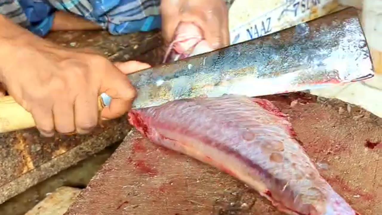 Amazing Pangus Fish Cutting Skills in Bangladesh