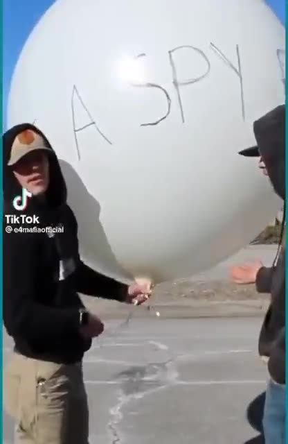 Americans release balloons themselves