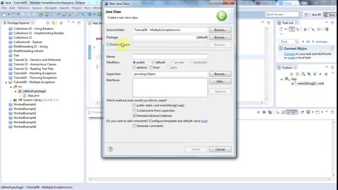 Learn Java Tutorial for Beginners, Part 36: Multiple Exceptions