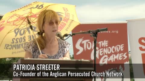 Patricia Streeter: "Stop the Genocide Games" rally in DC