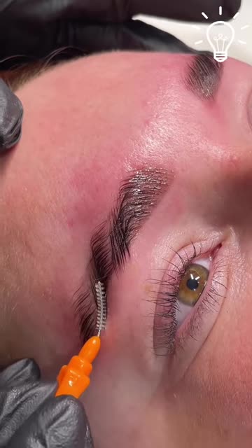 Brow lamination is so satisfying