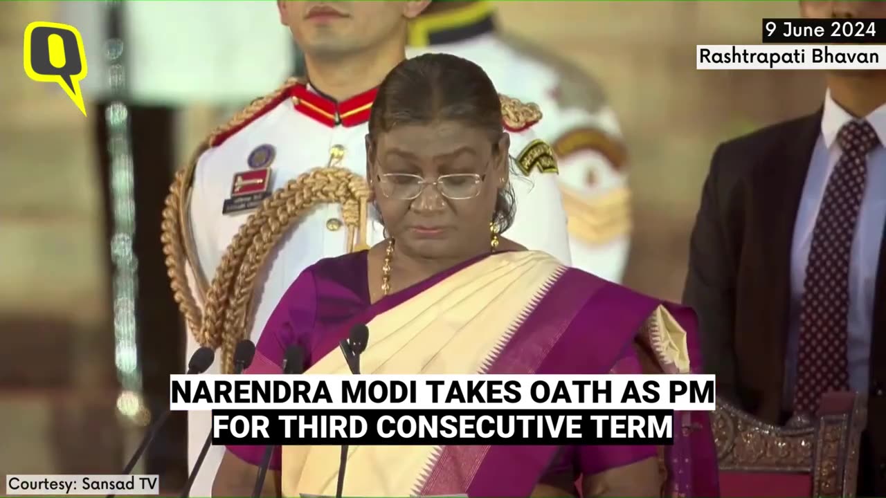 PM Modi Takes Oath For Third Consecutive Term