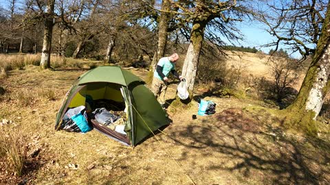 Naturehike cloud peak 2. Speedlapse. Go pro. Riverside wildcamping