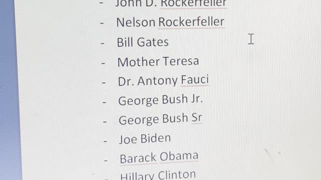 What do all these names have in common?