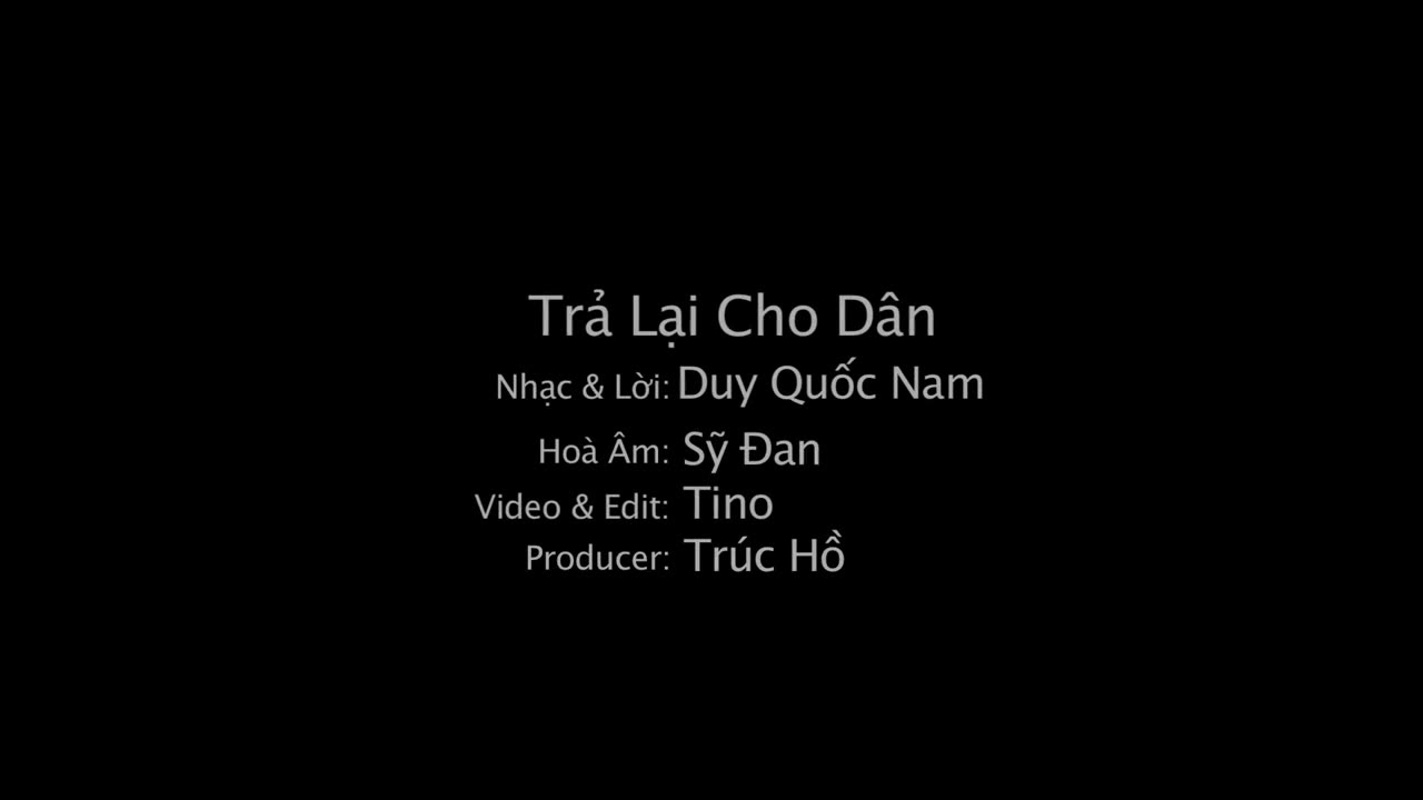 Trả Lại Cho Dân | Nhạc Sĩ: Việt Khang