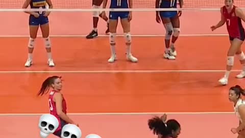 Trying to run away from your problem like… 🤣 #volleyballworld #funny #fail #volleyball