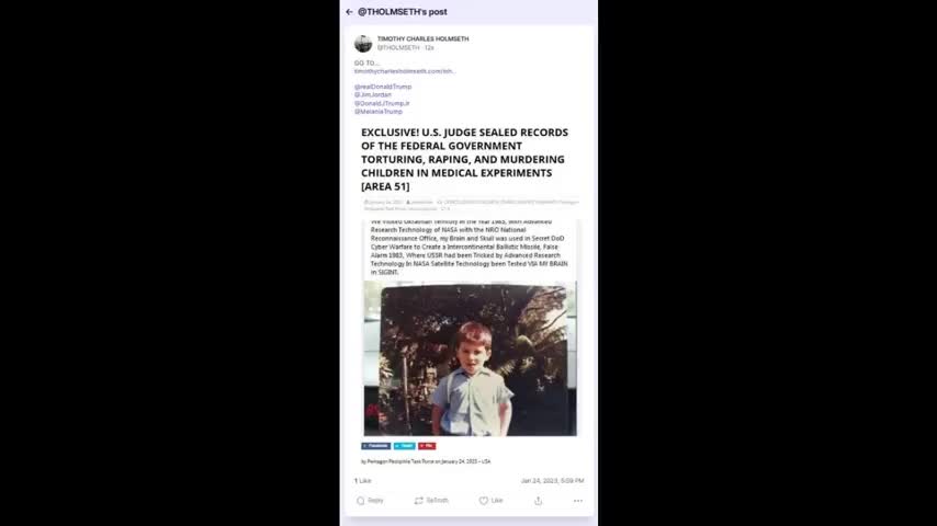 U.S. JUDGE SEALED EVIDENCE OF WAR CRIMES AND NAZI MEDICAL EXPERIMENTS ON CHILDREN BY FEDS & MILITARY