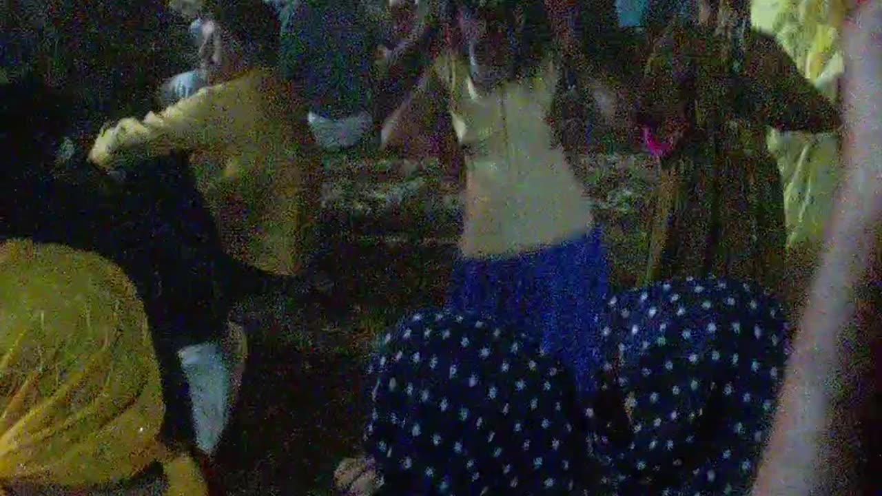 Little girl dancing with the music.