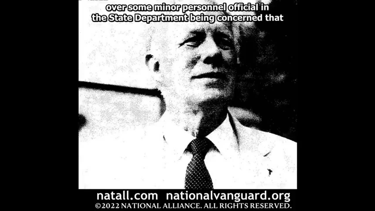 Dr William Pierce- it’s been going on for a long time