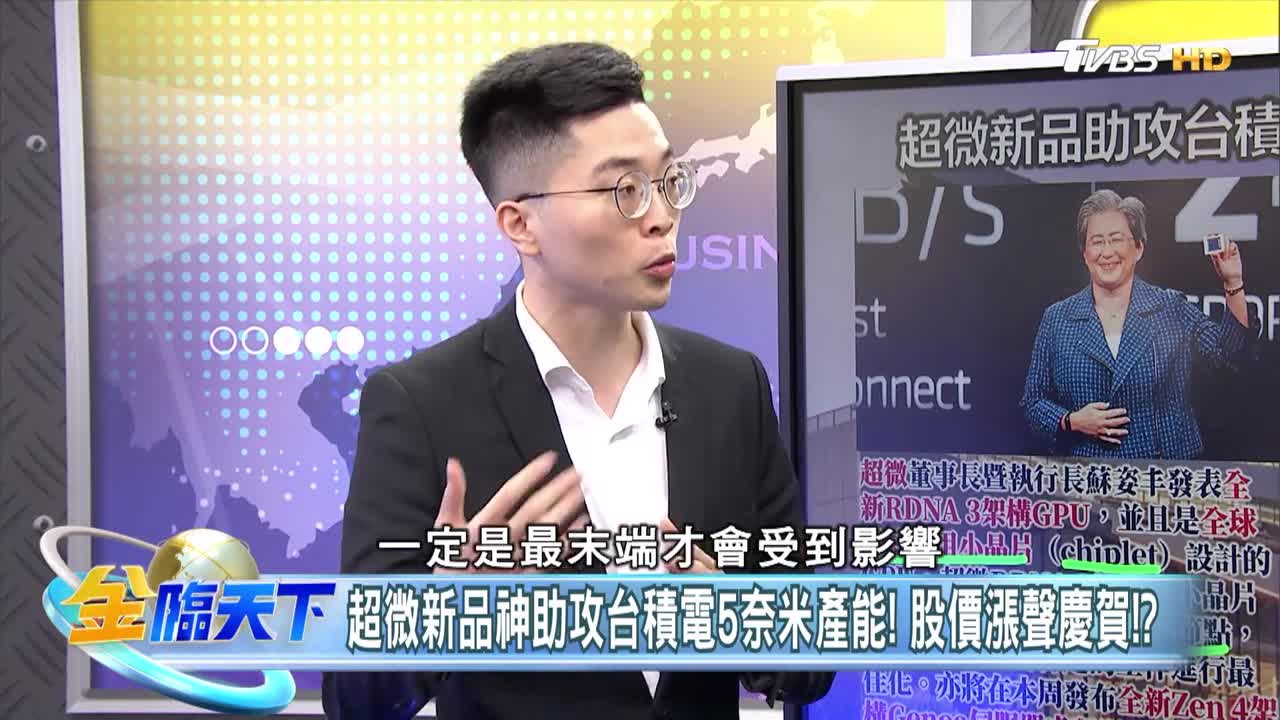61超微新品神助攻台積電5奈米產能!股價漲聲慶賀!? │ 金臨天下 20221107