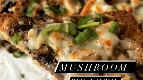 Creamy Mushrooms toast