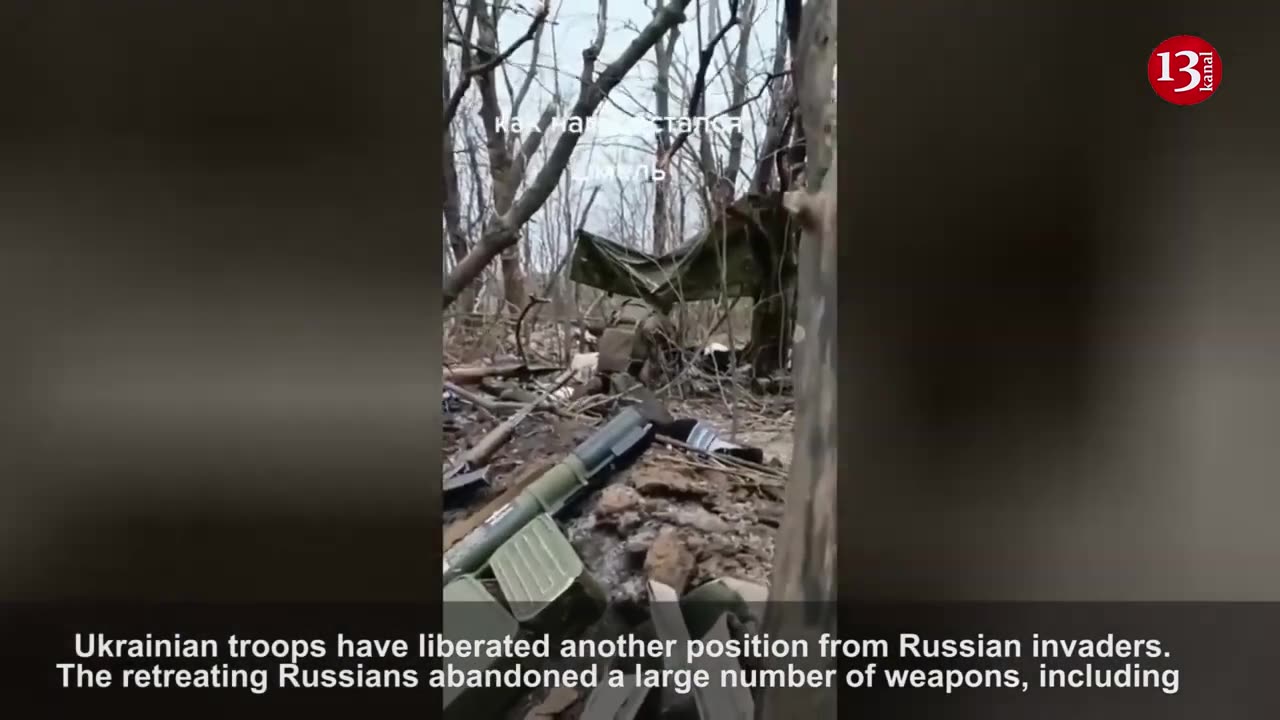 "Retreating Russians left their weapons for us" - Ukrainian fighters inside Russian trenches