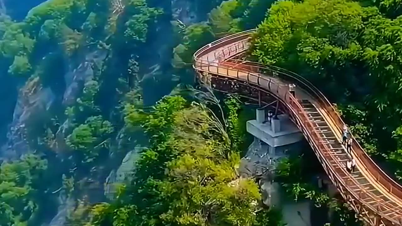 Beautiful view of Shaohua Mountain ,china - crazy drone scenes