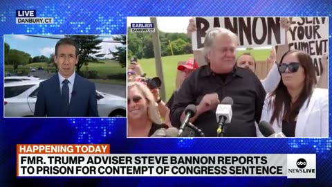 Steve Bannon begins 4-month sentence- 'I'm proud to go to prison' ABC News