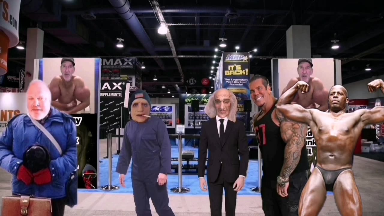 Gummy and Frank Oil Mr Olympia Booth