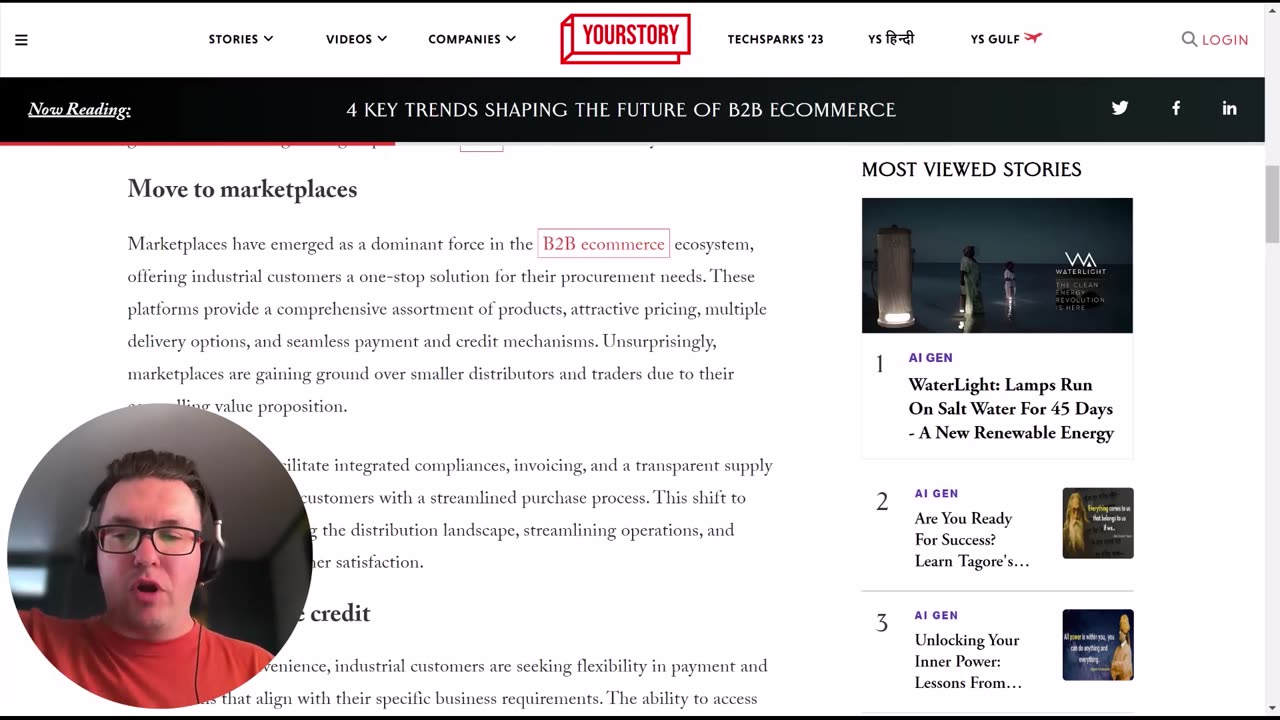UNPICKING THE '4 KEY TRENDS SHAPING THE FUTURE OF B2B ECOMMERCE' ACCORDING TO YOURSTORY | HOT TAKE