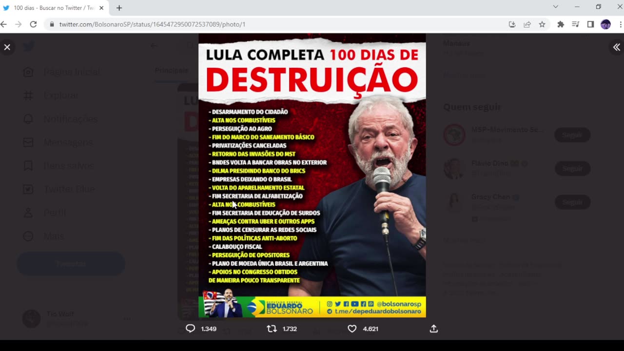 100 DIAS DA DITADURA COMUNISTA NO BRASIL