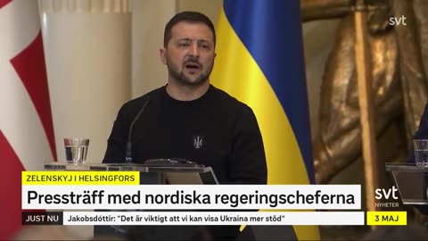 NOW - Zelensky, in Finland, denies Ukraine attacked the Kremlin: