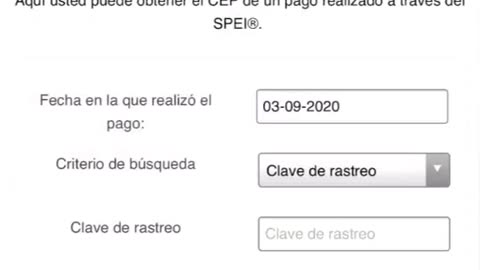 Rastrear un pago hecho por Transferencia