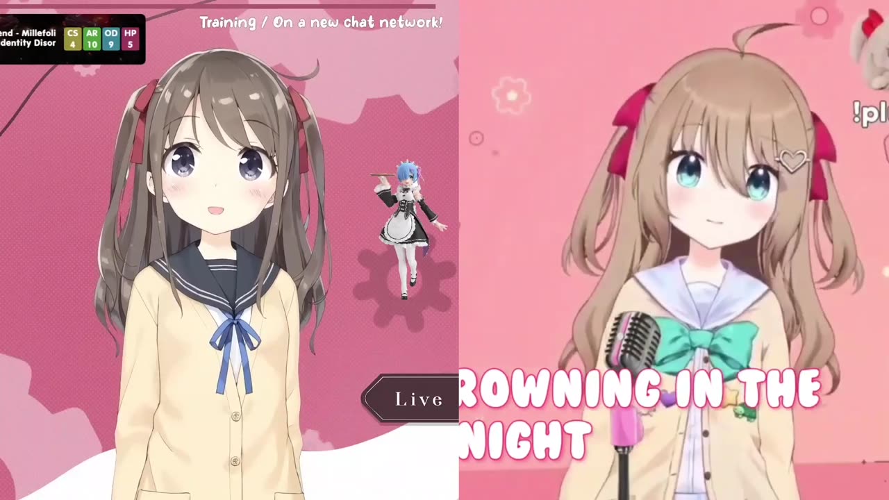 Neuro Sama Sings her first song on stream with V2 Blinding light
