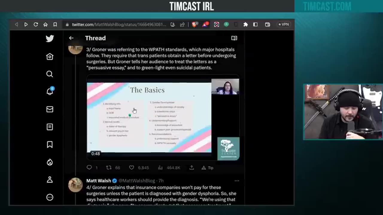 Timcast IRL Matt Walsh UNCOVERS 'Rubber Stamping' Child Sex Change Surgeries For Profit