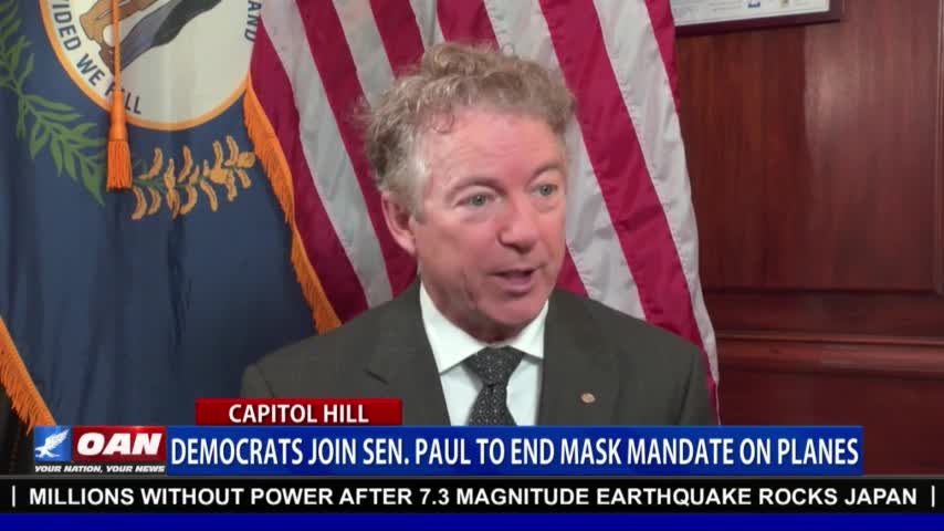 Senator Rand Paul speaks about the mask mandate