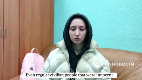 A resident of Mariupol, Lyubov Ustinova, told how neo-Nazis from Azov were proud of killing city residents (repost with subtitles)