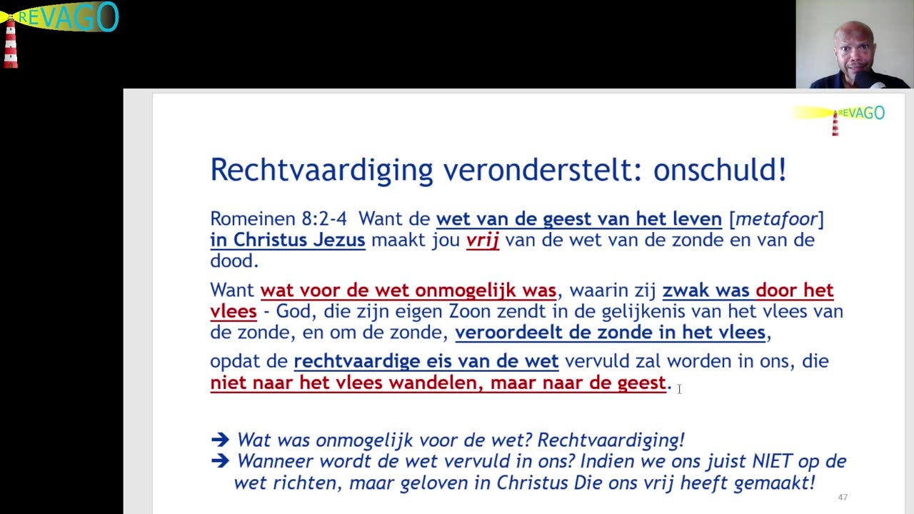 R 256 Vrijheid in Christus! 05 Juist door Geloof wordt de Wet in Ons Vervuld!