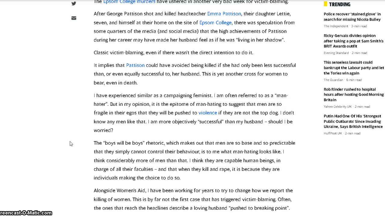 Politician libels men