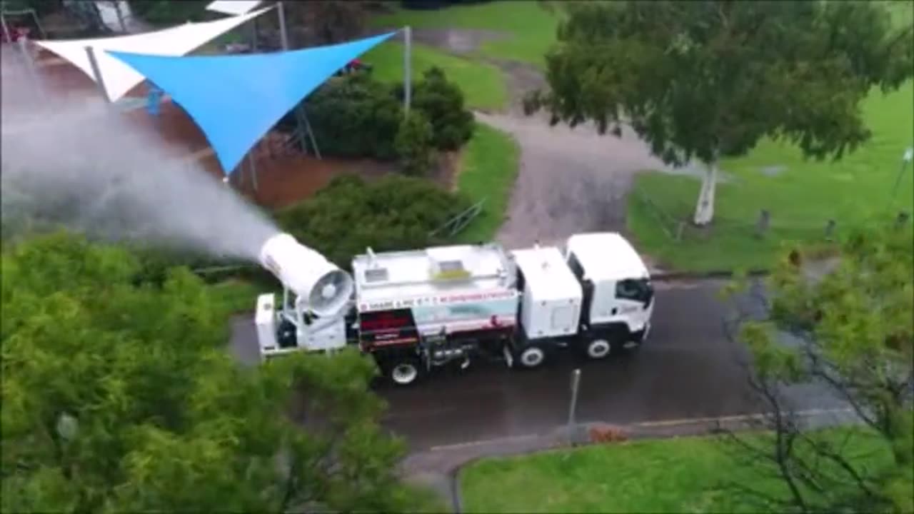 This is a chemtrail truck used to spew poisons.