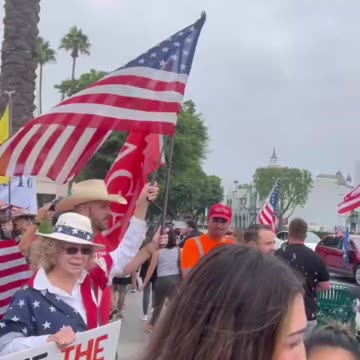 Trump Rally - Anaheim CA Today