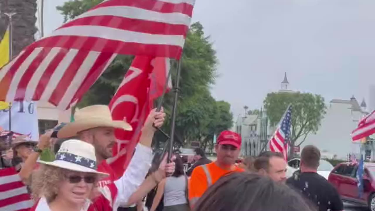 Trump Rally - Anaheim CA Today