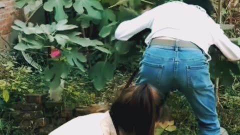 The girl brings her own danger
