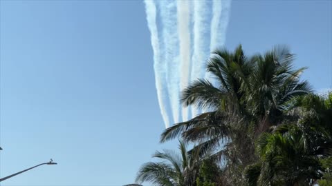 BLUE ANGELS FLY OVER WITH PATRIOTIC JET PLANE MUSIC TO MY EARS B