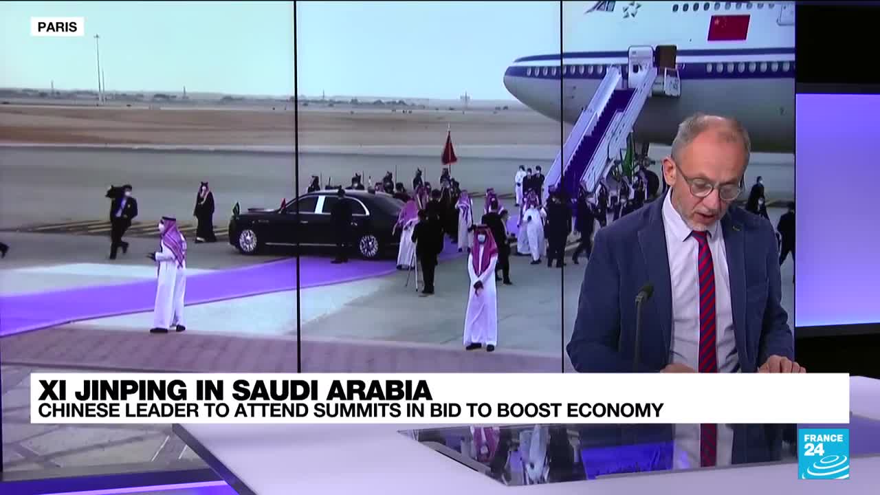 China's Xi Jinping arrives in Saudi Arabia for energy-focused visit • FRANCE 24 English