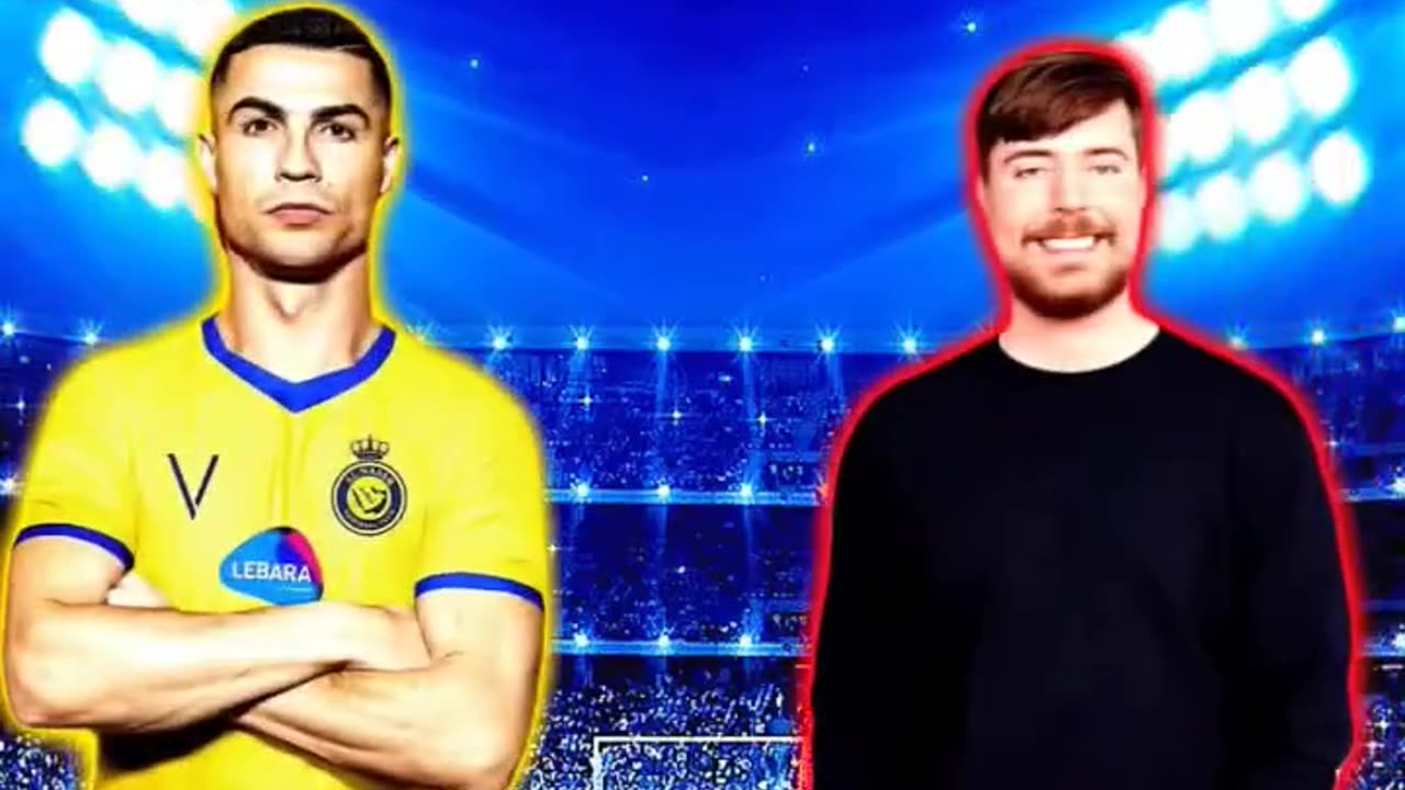 Ronaldo versus MR. Beast ❤️‍🔥 boss fight