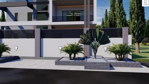 Modern House Design (19m x 17m) 6 Bedrooms with Estimate cost.