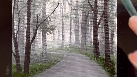 Paint-tober Day 9- Misty Forest