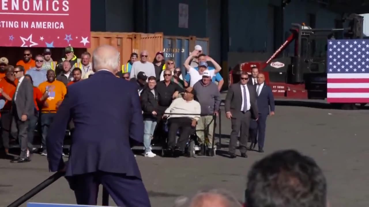 STEADY AS HE JOES: Biden NARROWLY Avoids Nasty Spill in Philadelphia [WATCH]