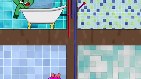 Home problems of Rainbow Friends, life anyon funny animations