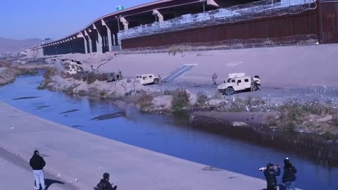 The Texas National Guard has deployed to the Rio Grande in El Paso, TX