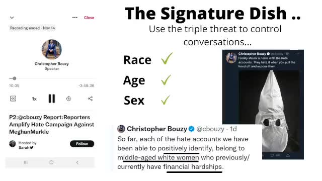 Christopher Bouzy describes meghans haters