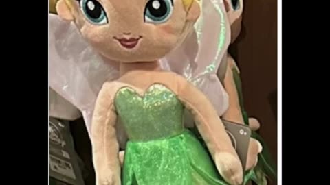 Disney Parks Tinker Bell Big Eyes Plush Doll #shorts