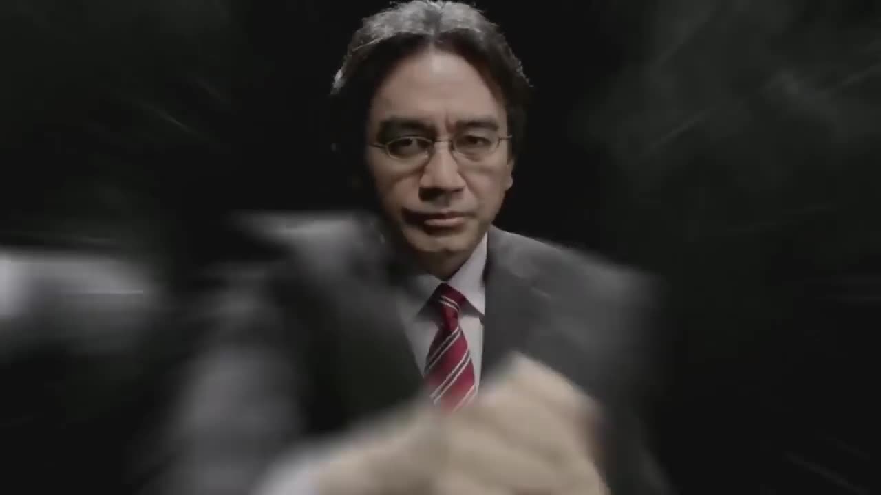 STANDING HERE, I REALIZE but it's REGGIE vs IWATA