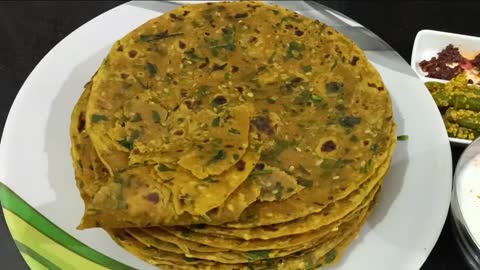 #GUJARAT'S FAMOUS BREAD# SPICY BREAD MADE UP OF FENUGREEK SEEDS #