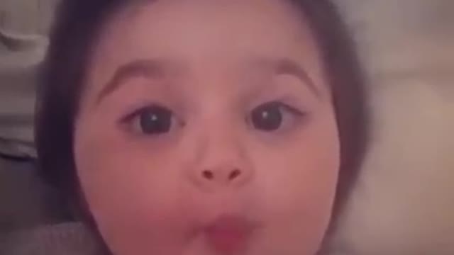 Kiss from Adorable baby