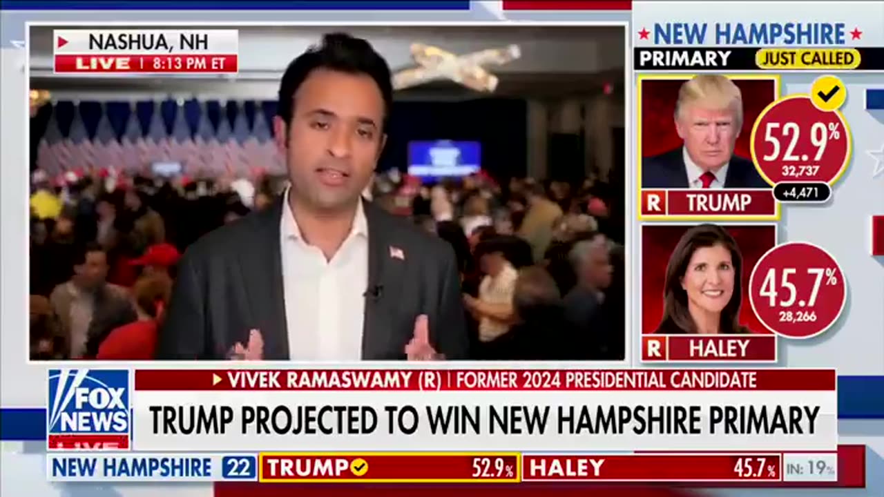 VIVEK: "The Primary is Over Tonight"