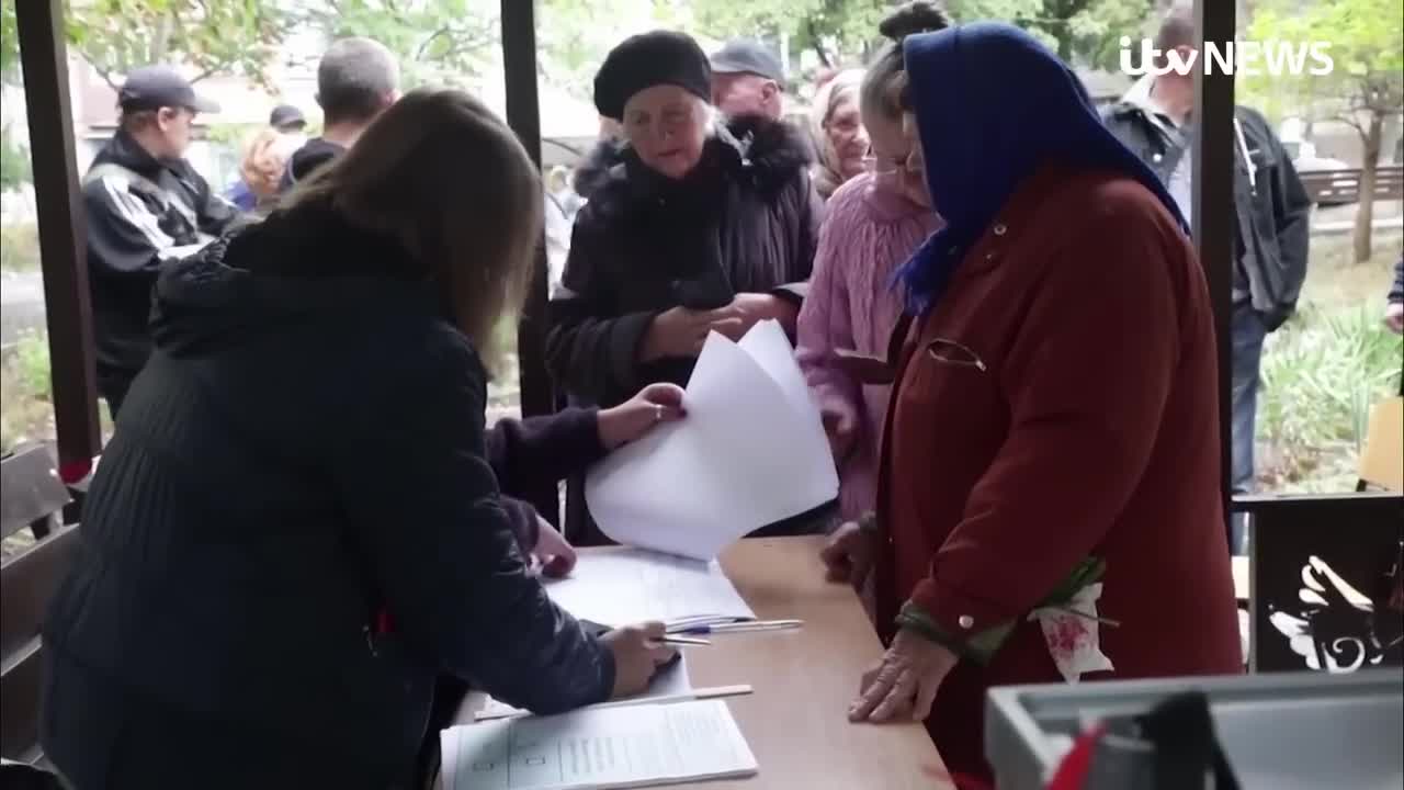 Moscow-held regions of Ukraine begin voting in 'sham' referendums to join Russia | ITV News