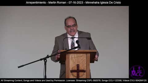 Arrepentimiento - Martin Roman - 07-16-2023 - Minnehaha Iglesia De Cristo